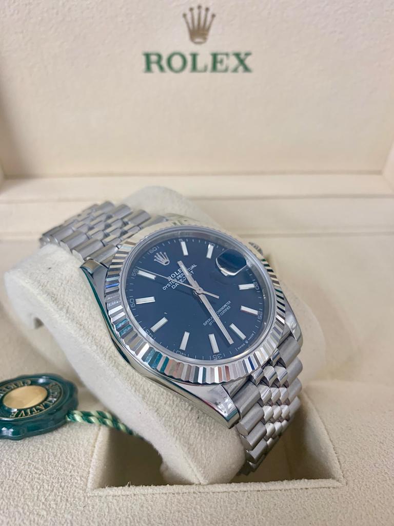 Rolex datejust 41 hot sale blu prezzo